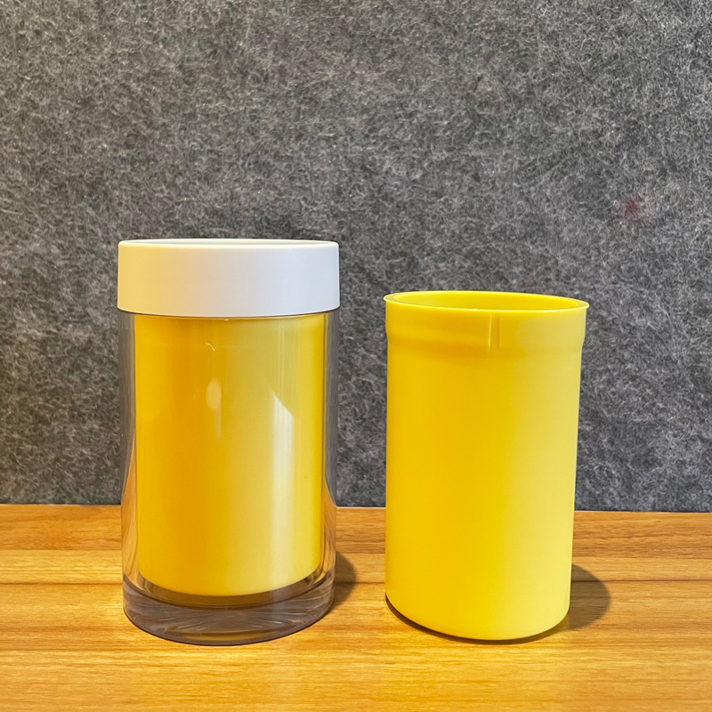 150ml Double PETG Plastic Jar for 60 Capsules