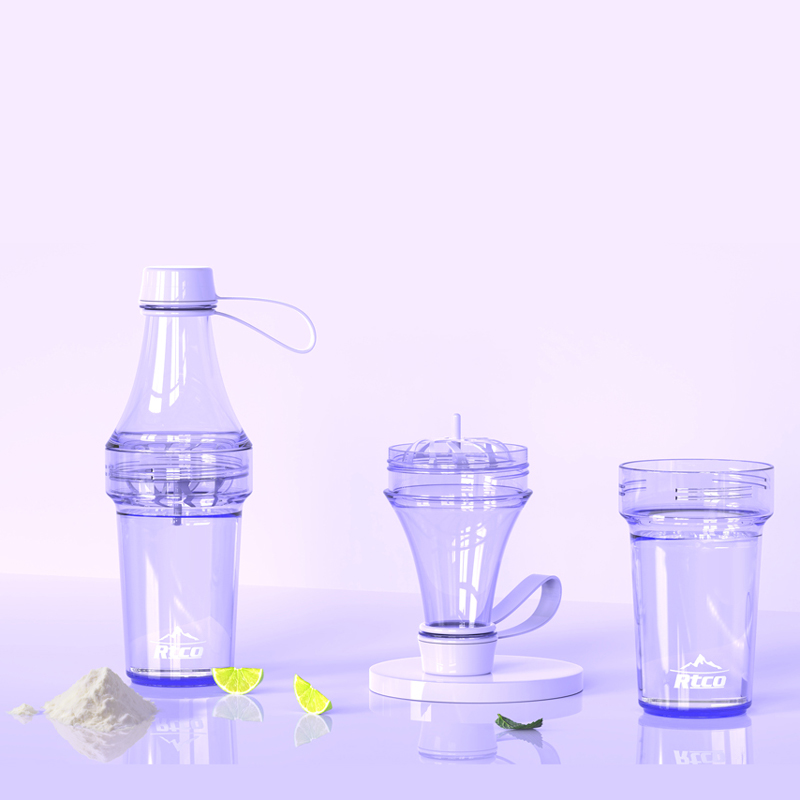 RTCO New Design Protein Mixer Split Shake Bottle
