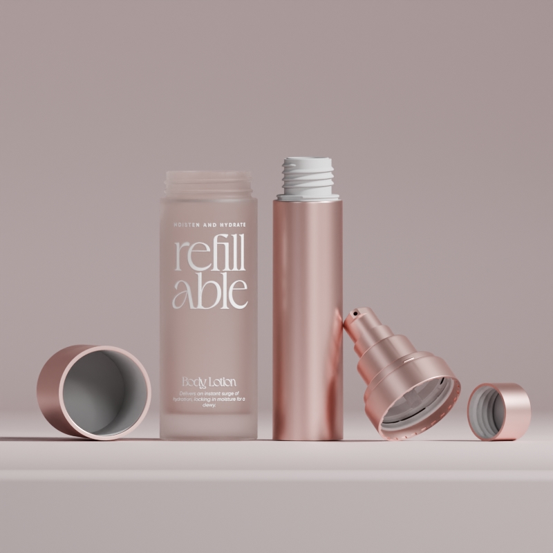 Refillable Glass Bottle and Jar