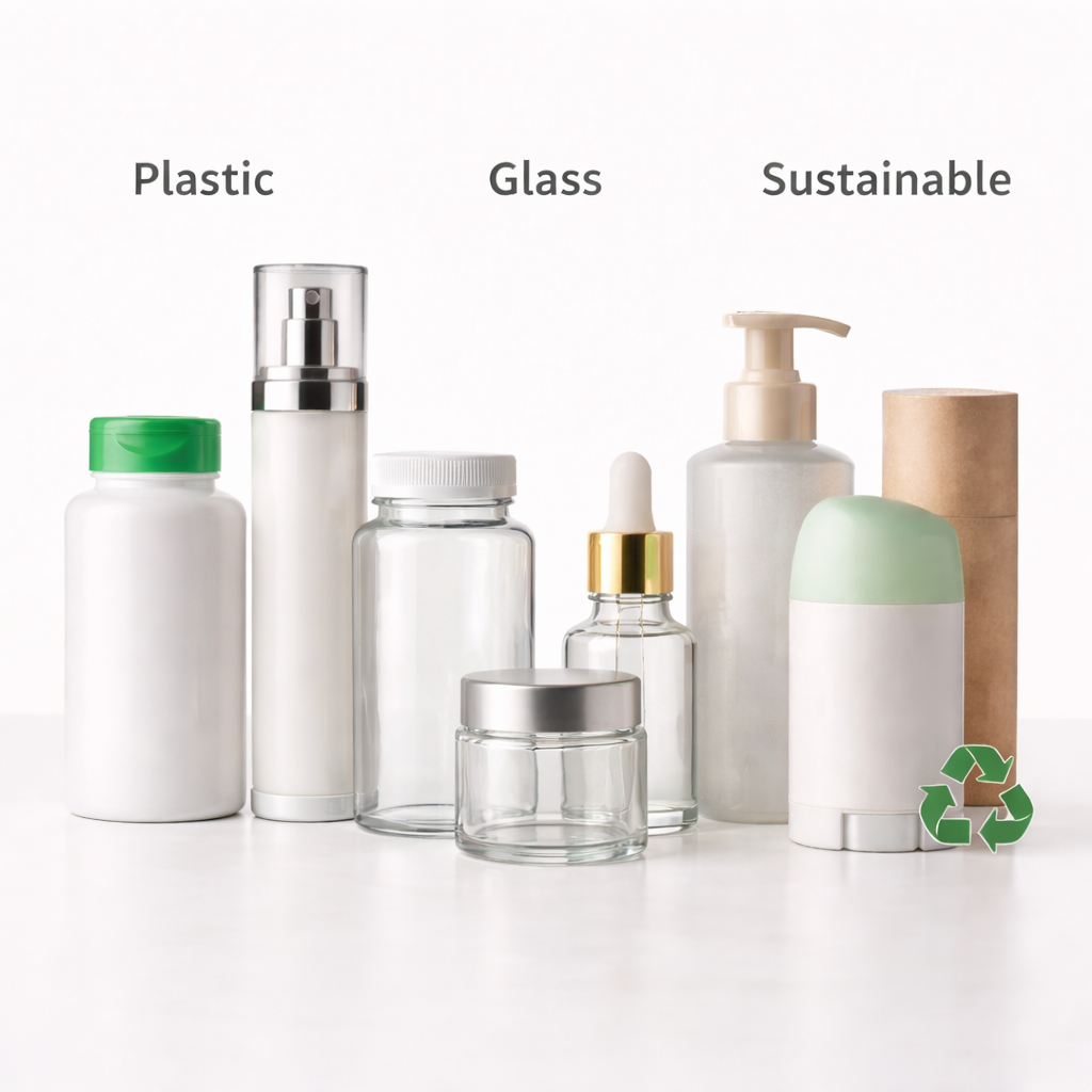 Packaging Material Comparison: Plastic, Glass & Sustainable Options